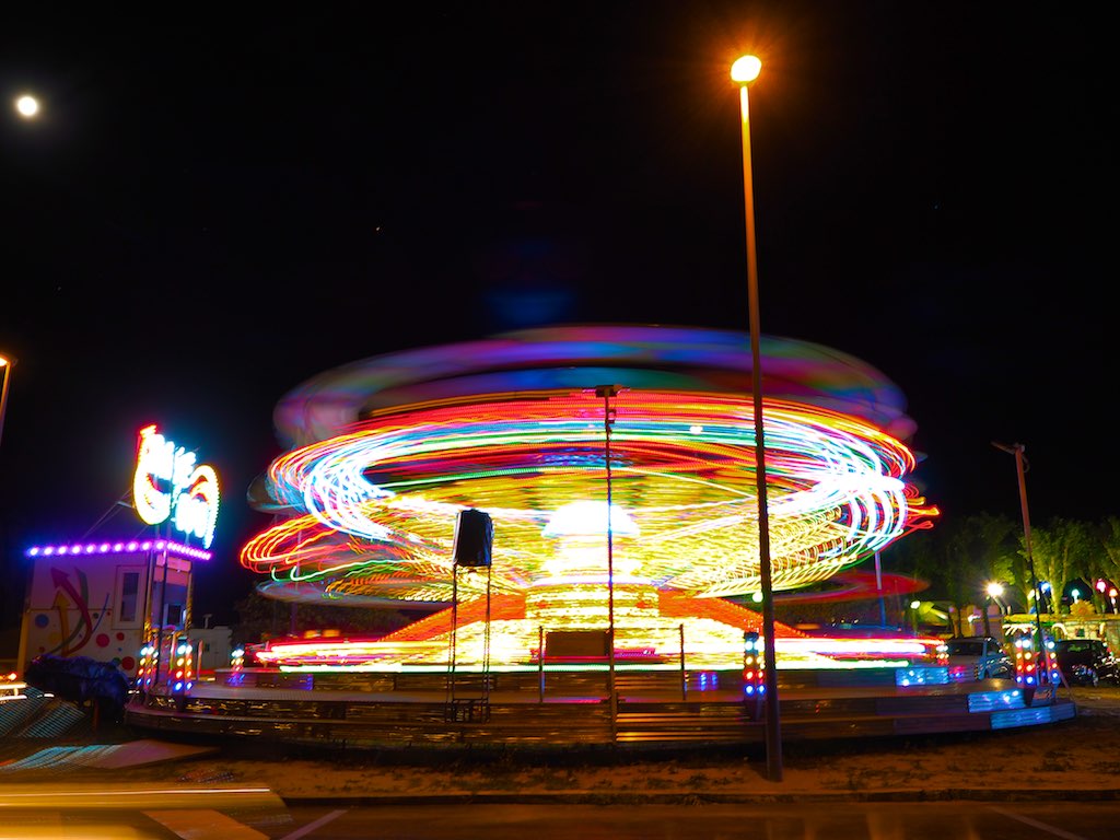 giostra in movimento